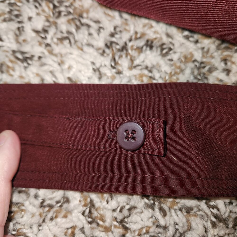 London Fog Trench Coat – Women’s Large – Burgundy / Merlot - Picture 11 of 15